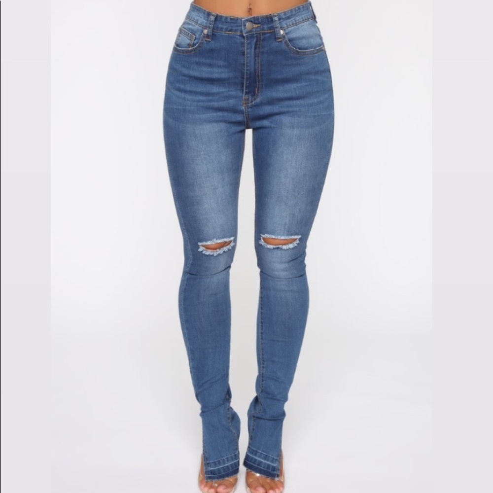 High rise jeans